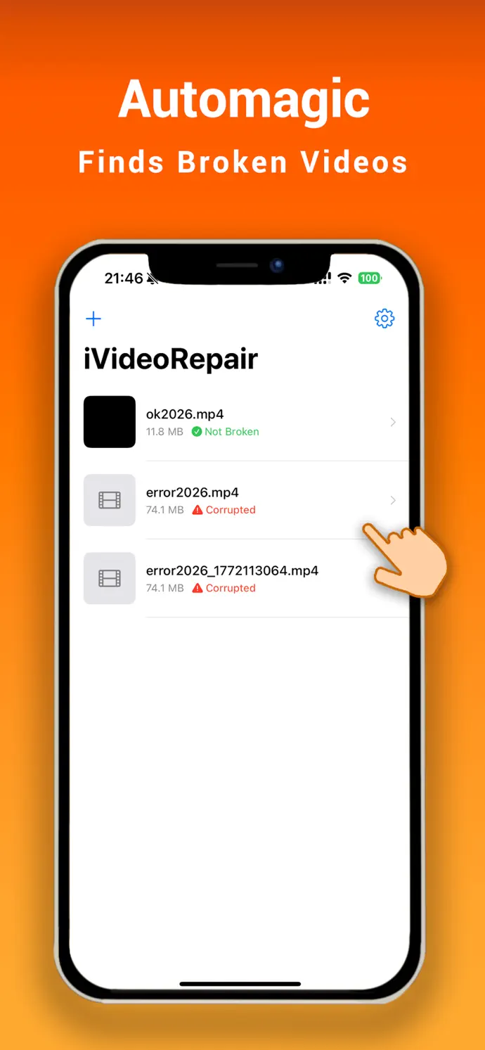 iVideoRepair video repair workflow